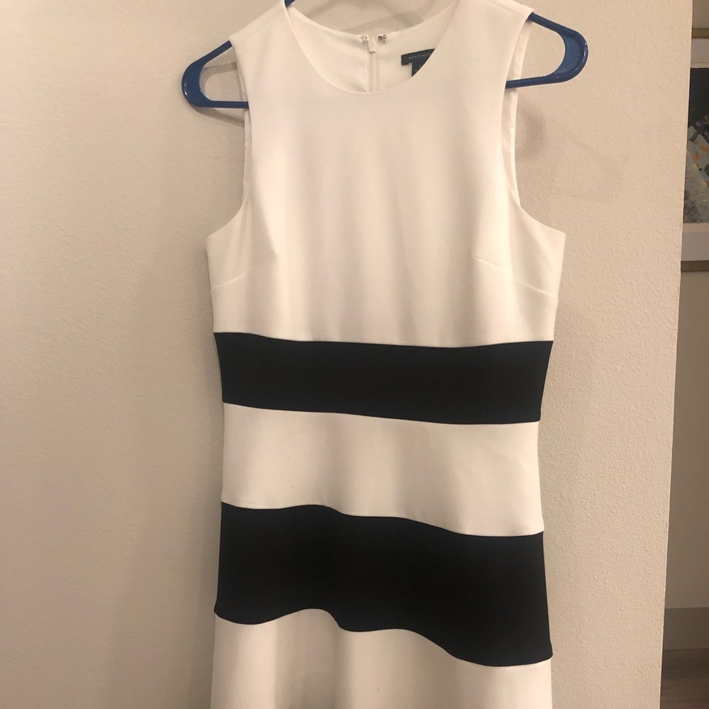 Ann Taylor black and white dress